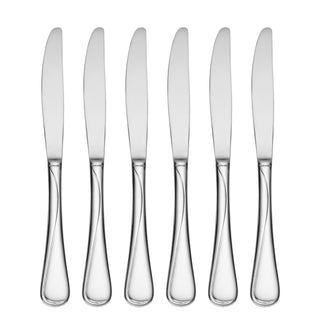 Flight Dinner Knives Silverware Set for by Oneida – Set of 6 (Pack of 6), Alloy Steel, סט כלי כסף, Pack of 6, Model 2865006C