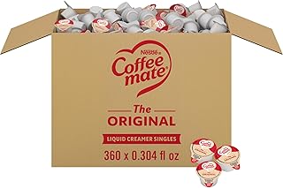 Nestle Coffee mate Coffee Creamer, Original, Liquid Creamer Singles, Non Dairy, No Refrigeration, 0.375 fl oz Tubs (Pack of 360)