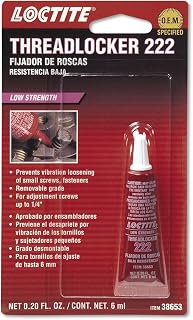 Loctite 38653-12PK Purple Low Strength Threadlocker 222-6 ml Tube, (Pack of 12)