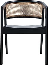 Jofran Lucas Modern Scandinavian Cane-Back Dining Armchair