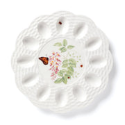 Butterfly Meadow Egg Tray by Lenox – 11.8" x 11.8" x 0.8", Porcelain, Multicolor, Model 893457