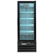 21 5/8" Glass Door Merchandiser by MOTAK – 24.80x25.59x69.09, In Description, Black, Model MGD-1DR-21-X