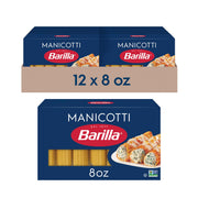 Barilla Manicotti / 8 Ounce (Pack of 12) / Manicotti Pasta, 8 oz (Pack of 12) Lasagna