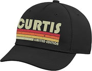 Curtis Surname Funny Retro Vintage 80s 90s Birthday Reunion Adjustable Baseball Hat