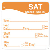 DissolveMark IT112213-6 "SAT" Day of The Week Label by DayMark Safety Systems – 1 Count (Pack of 1), Paper, Red, Pack of 250, Model IT1122136
