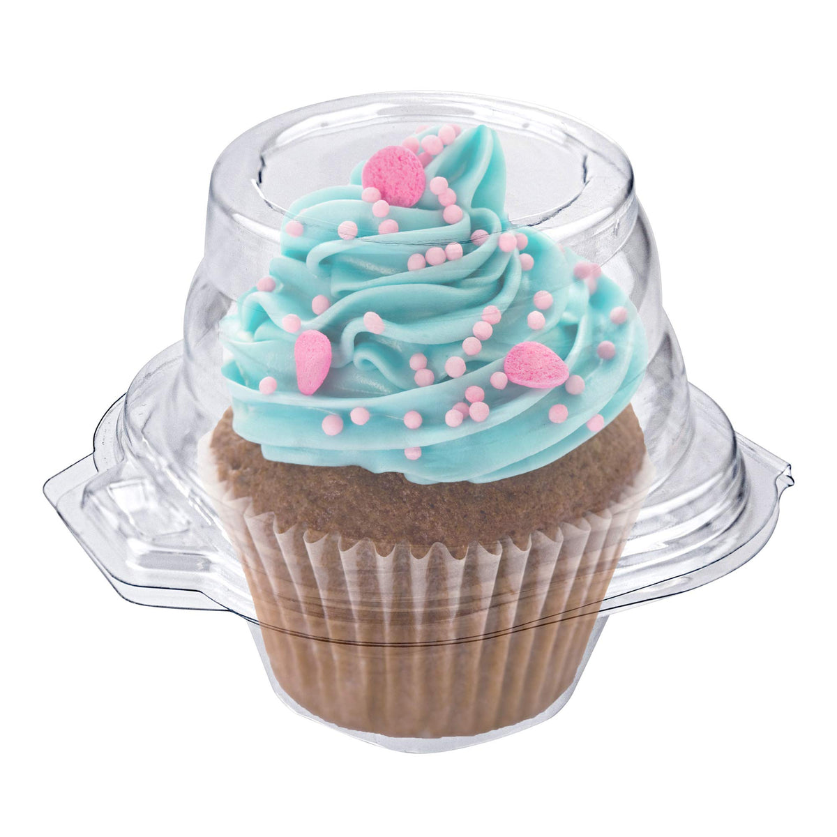 Stock Your Home 50 Count / Clear / 1 Cupcake Carriers