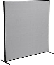 Global Industrial Freestanding Office Partition Panel, 60.25"W x 60"H, Gray
