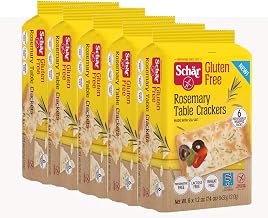 Schar Gluten Free Rosemary Table Crackers, 7.4 oz, Case of 5