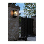 Julien One Light Outdoor Wall Sconce Black by Lighting Design – Iron, Black