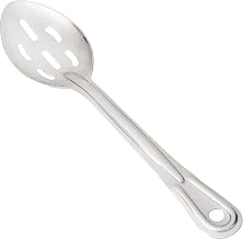 Winco 11" Stainless Steel Basting Spoon, Slotted | Dishwasher safe, Restaurant service, Great for Cooking, Buffet Service, Food Preparation and Serving