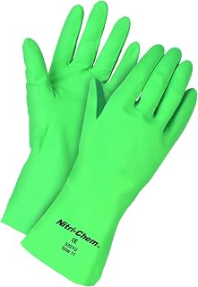 MCR Safety 5307E Unlined Green Nitrile Gloves, Small, 1-Pair