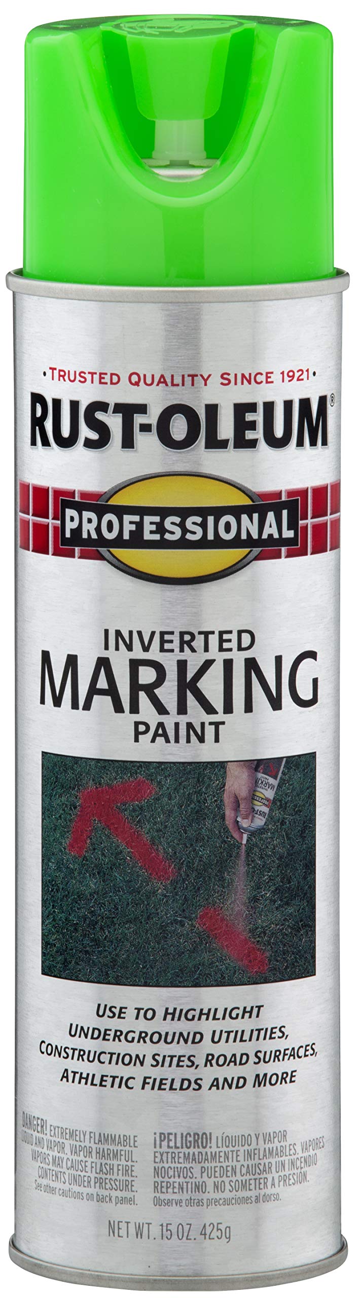 Rust-Oleum 15 Ounce (Pack of 1) / Fluorescent Green / 1 Spray Paint