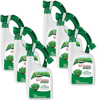 Scotts Liquid Turf Builder Lawn Food, Lawn Fertilizer, 32 fl. oz. (6-Pack)
