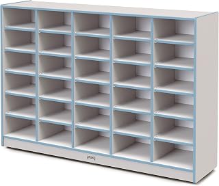 Jonti-Craft Rainbow Accents 4030JCWW131 30 Tub Mobile Storage - Without Tubs - Coastal Blue