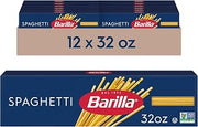 Barilla Spaghetti Pasta, Non-GMO Kosher Pasta, 32oz. (12PK)