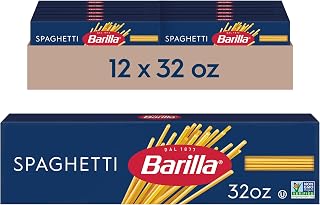 Barilla Spaghetti Pasta, Non-GMO Kosher Pasta, 32oz. (12PK)