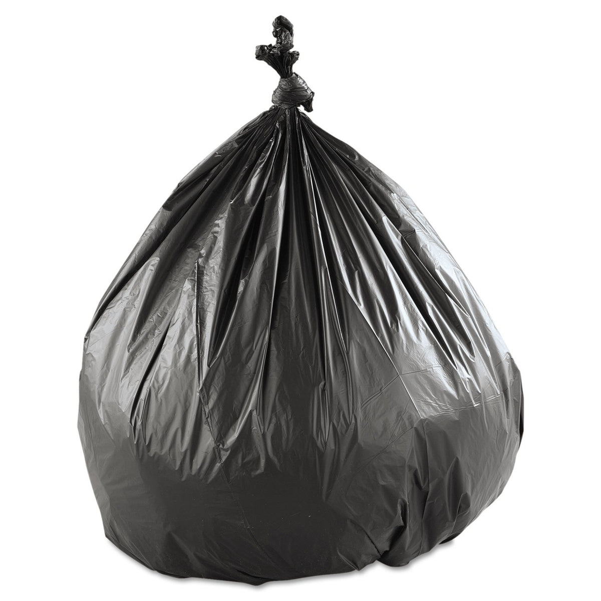 Group High-Density Interleaved Commercial Can Liners by Inteplast – 150 Count (Pack of 1), 45.0 gallons, High Density Polyethylene, Black, Model S404822K