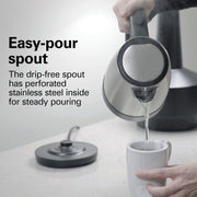 1 Liter Hot Water Tea Kettle by Hamilton Beach Commercial – 1.1 Quarts, 1.0 liters, Stainless Steel, Silver, Model HKE110