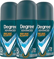 Degree Men Travel Deodorant, Mini Cool Rush, Spray 3-Pack, 1 Oz Ea