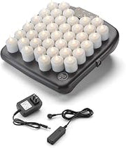 Hollowick Nexis Flameless Rechargeable Set: (40) Candlelight LED Candles, (1) Charging Tray, (1) Magnetic Cord and US Power Supply, (1) Remote Magnetic Control (HFRX40)