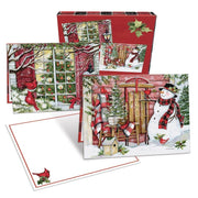 Home for The Holidays Assorted Christmas Cards by Lang – 6.875 inches by 5.375 inches, Paper, Multi, Pack of 18, Model 1008125