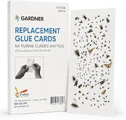Flyweb Fly Light Glue Boards 1 Pack of 10 Replacement Glue Boards for Gardner Flyweb Classic Fly Light and Flyweb Plus - Trap Fruit Flies, Mosquitoes, Bugs and Other Flying Insects