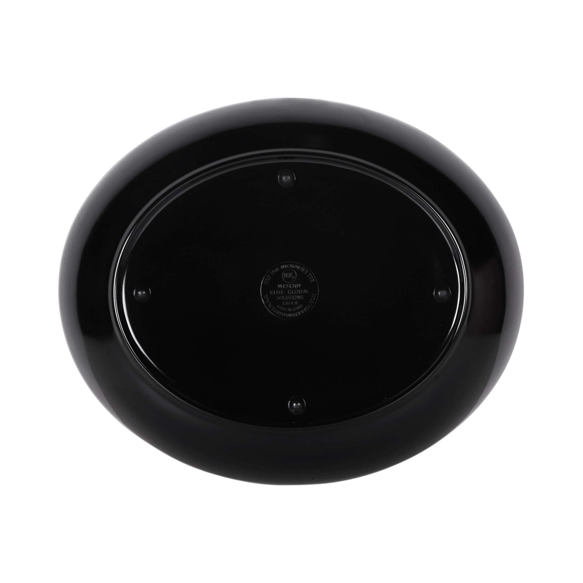 Elite Global 15" x 13" Coupe Oval Heavy-Duty Melamine Plastic Serving Platter by Elite Global Solutions – 15" x 13", Melamine, Coupe, Model M1513OV-B