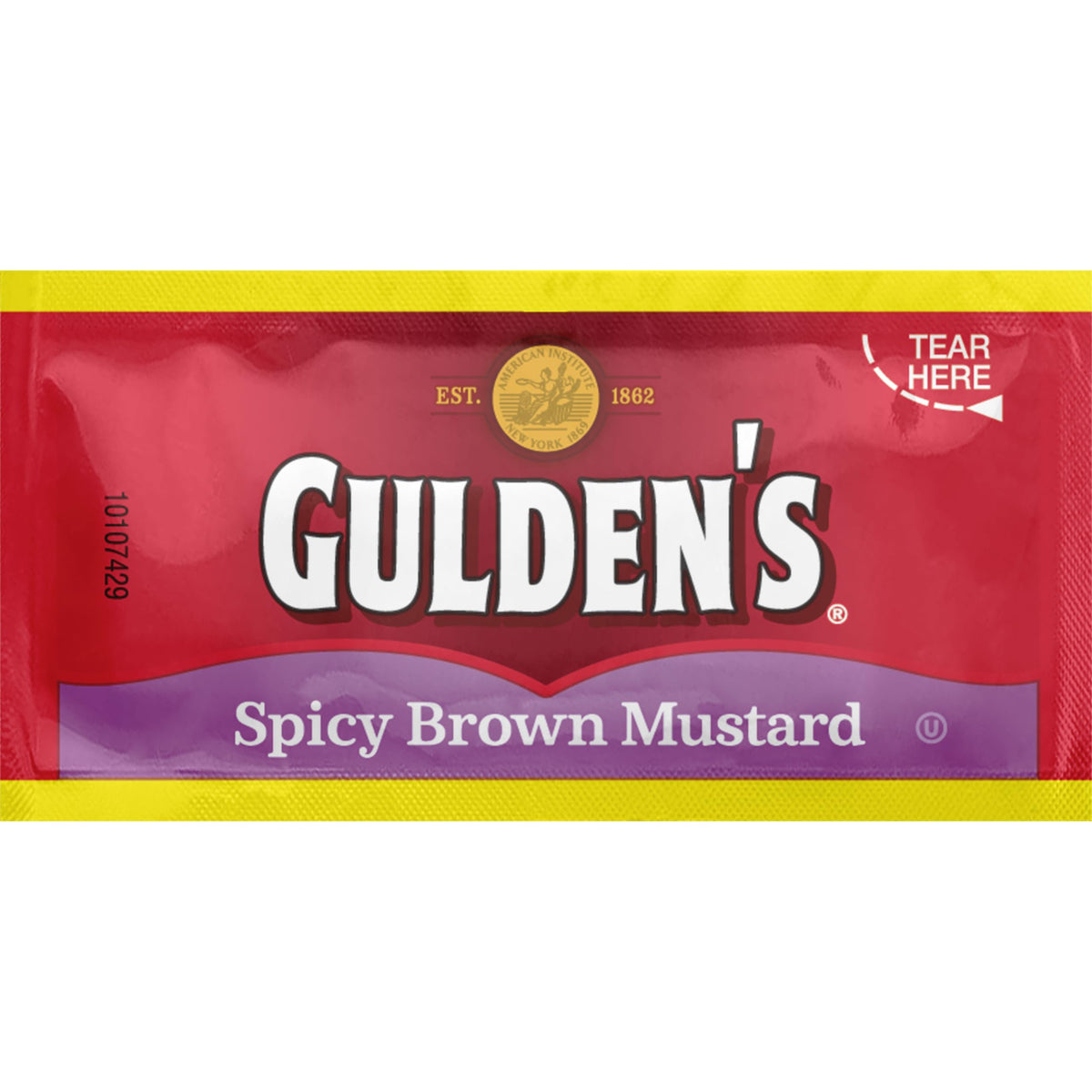 Gulden's Spicy Brown Mustard Packets, 0.32 Ounce (Pack of 500)