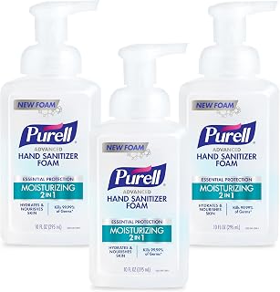 Purell 2in1 Moisturizing Hand Sanitizer Foam Bottle 3ct x 10oz - 3002-06-EC
