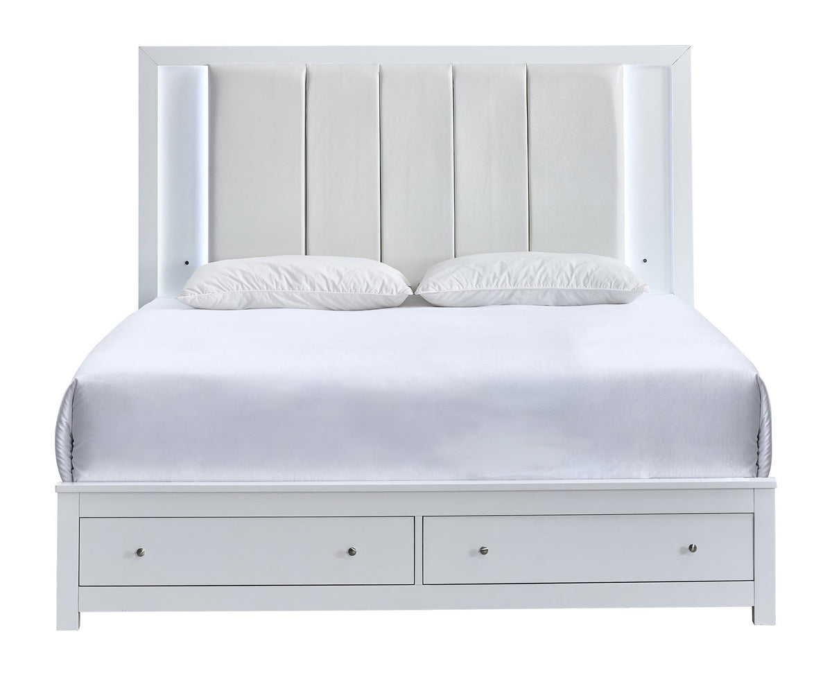 Full Bed White by Glory Furniture – Wood, White, Model G2490F-FB5