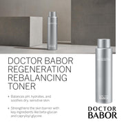 Doctor Regeneration Rebalancing Toner by BABOR – 6.76 Fl Oz (Pack of 1), Transparent, Model 4015165368595
