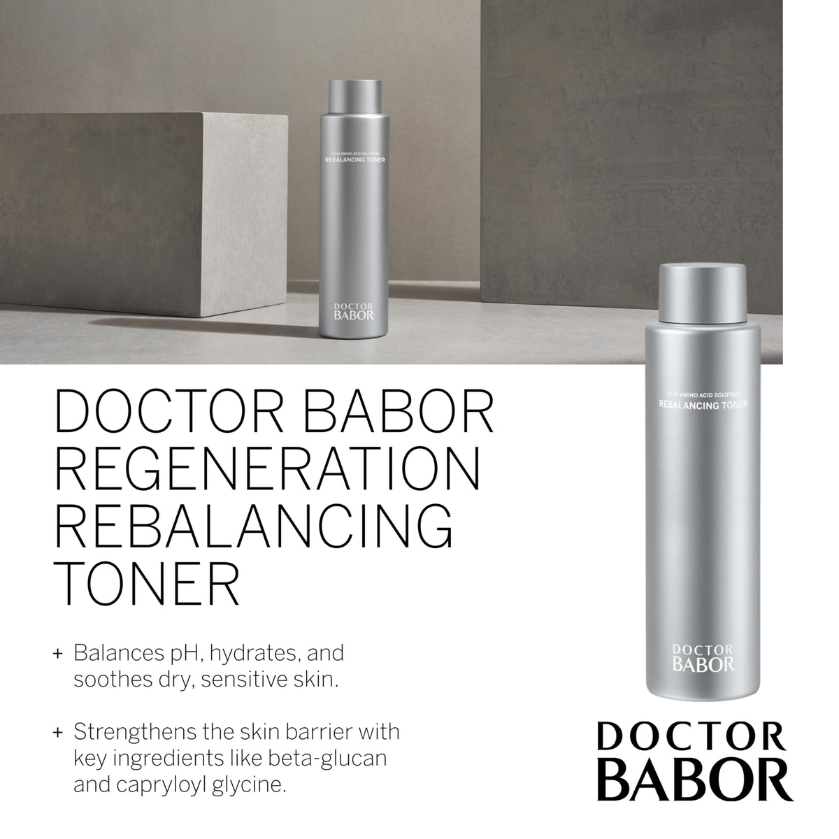 Doctor Regeneration Rebalancing Toner by BABOR – 6.76 Fl Oz (Pack of 1), Transparent, Model 4015165368595