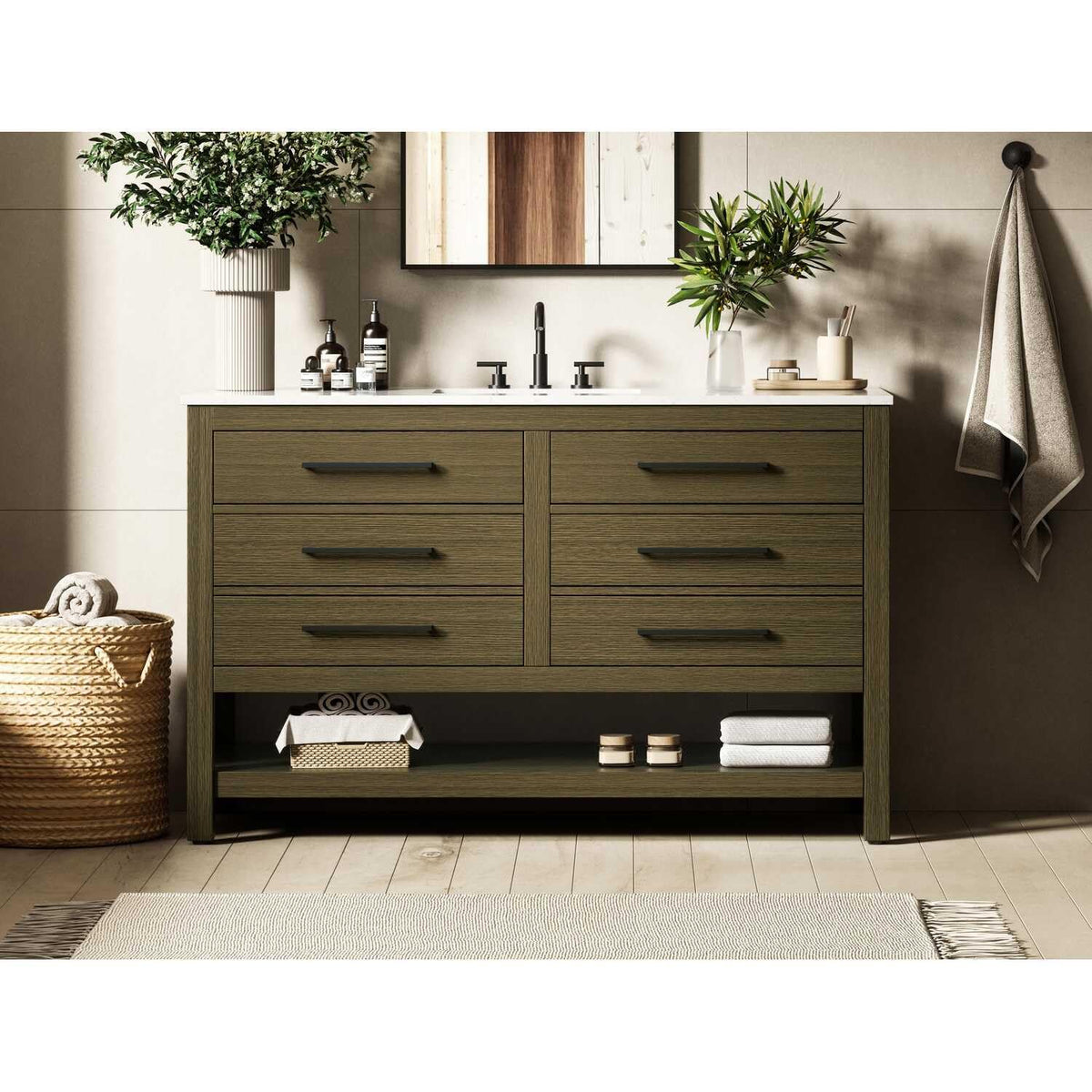 Bathroom Vanity Chestnut Brown by karson – Chestnut Brown