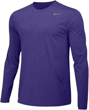 Nike Men's Team Legend Long Sleeve Training Top - Court Purple/Cool Grey - 727980-545 - SZ. Small
