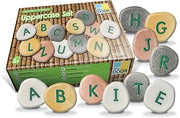 YD-9 Uppercase Alphabet Learning Pebbles for Kids, Kindergarten Grade to 3 Grade, 5" H, 3" L, 3" W