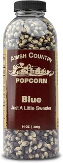 Amish Country Popcorn 14 oz Bottle | Blue Popcorn Kernels | Old Fashioned, Non-GMO and Gluten Free (14 oz Bottle)