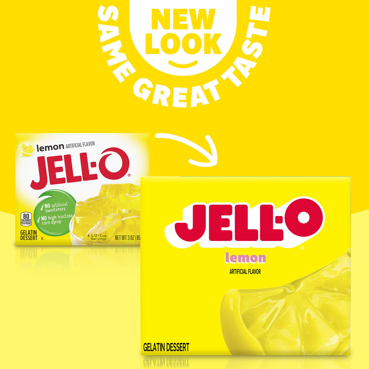 Jell-O Lemon / 3 Ounce (Pack of 4) / 1 Gelatin
