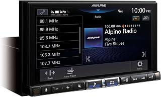 Alpine iLX-507 7" Multimedia Receiver Compatible with Wireless Apple CarPlay & Wireless Android Auto | Digital multimedia media receiver, high-def touchscreen, mechless no-CD design, hands-free calling, simple dash upgrade