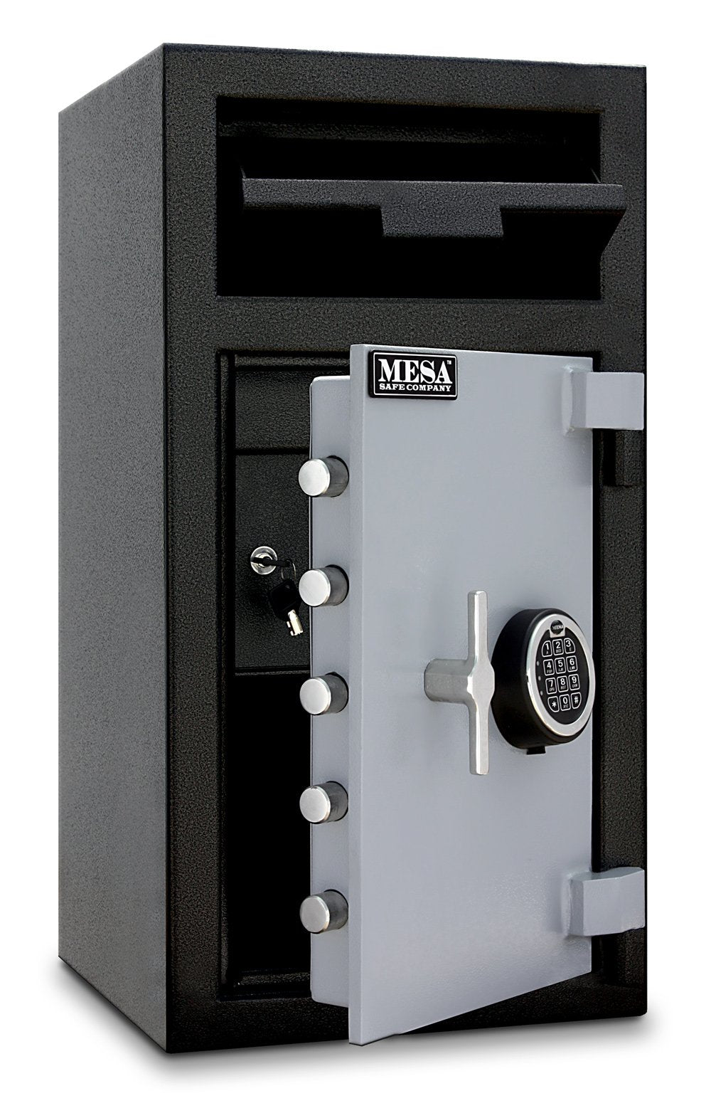 Cash Depository Safe by Mesa Safe Co. – 27.25" H x 14" W x 14" D, 1.3 cubic_feet, Black, Model MFL2714EILK