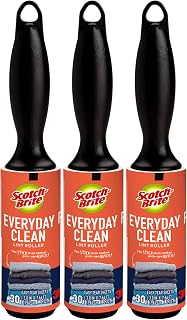 Scotch 3M Mini Lint Rollers 6-Pack (30 Sheets Each), Travel-Size Sticky Lint Removers for Clothes, Furniture and Pet Hair (3-Pack (30 Sheets Each))