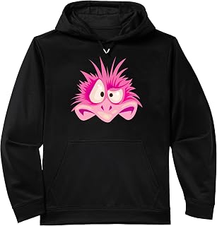 Silly Emu Face Cute Pink Bird Halloween Face Pink Emu Performance Hoodie