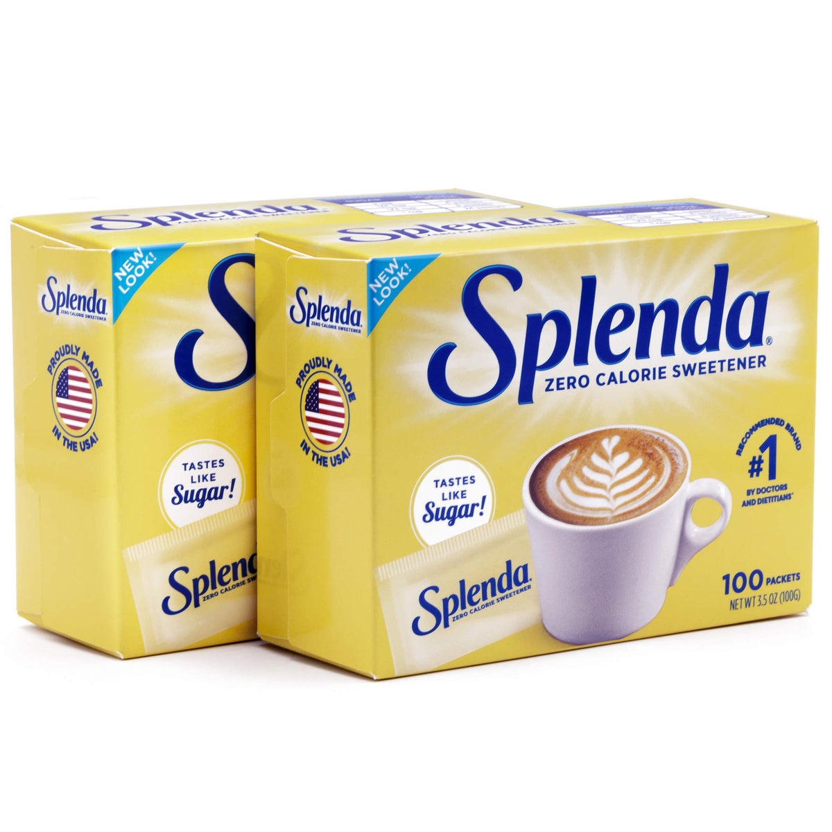 Sweetener Packets by SPLENDA – 100 Count (Pack of 2), Pack of 2
