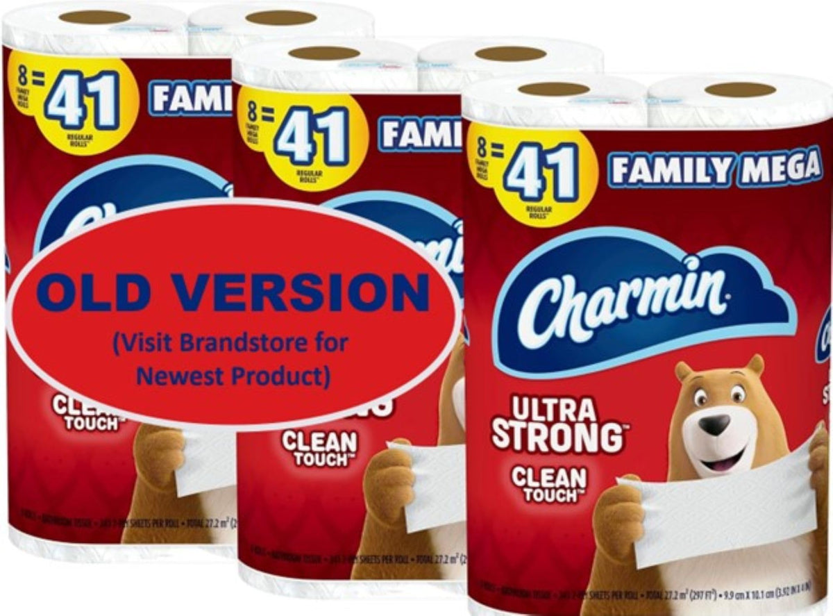 Ultra Strong Toilet Paper (Old) by Charmin – 8 Count (Pack of 3), Paper, White, Model 10037000784408