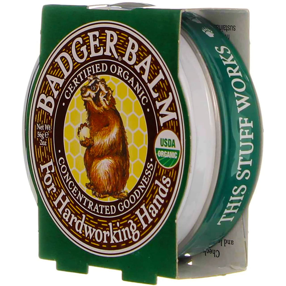 Balm 2z Tin Size 2z Badger Balm 2z Tin 2z – 2 Ounce (Pack of 4), Pack of 4, Model 366854