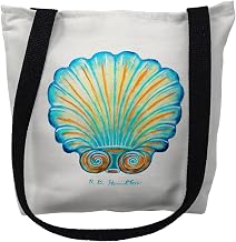Betsy Drake TY113S 13 x 13 in. Rays Scallop Small Tote Bag