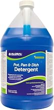 Global Industrial Pot, Pan & Dish Detergent, 1 Gallon Bottle, 4/Case