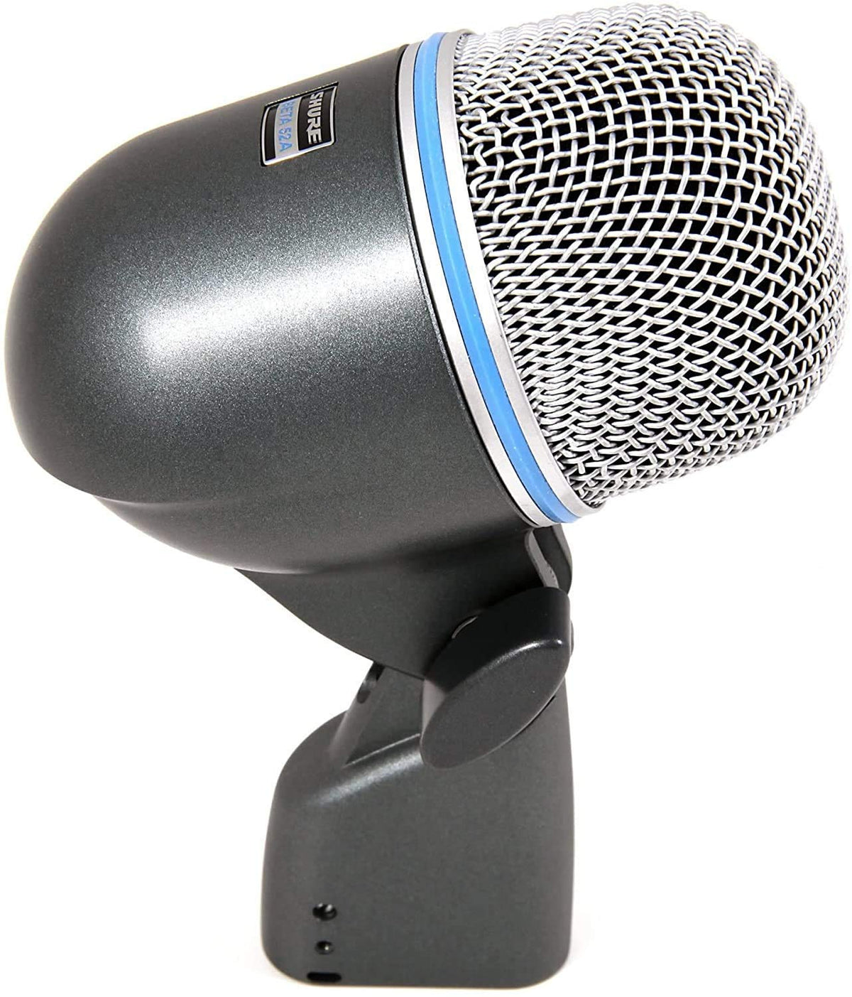 Kick Drum Microphone - Supercardioid Dynamic Mic with High Output Neodymium Element by Shure – 4.10, Alloy Steel, Silver, Model Beta 52A