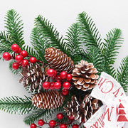 Christmas Rattan Garland Pine Cones Hanging Fireplace Xmas Tree Home Decor Window Door Pendant for Wedding Backdrop Wall Decor by GTFDXJ – Model HUAHA108878