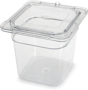 Storplus Food Pan by Carlisle FoodService Products – 6 Inches, 2.5 quarts, Polycarbonate (PC), Clear, Model 3068507