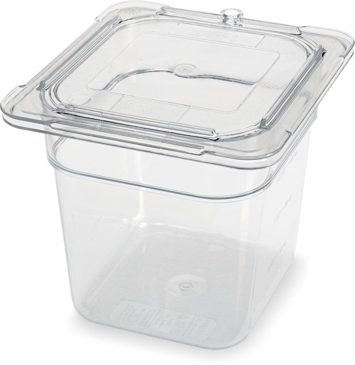 Storplus Food Pan by Carlisle FoodService Products – 6 Inches, 2.5 quarts, Polycarbonate (PC), Clear, Model 3068507